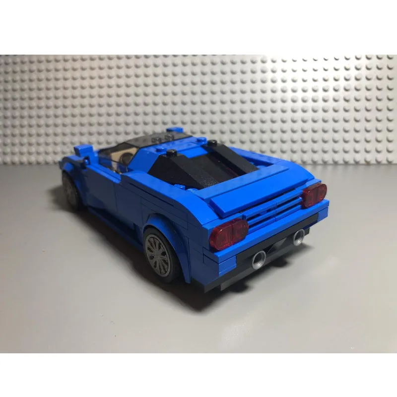 MOC-90526 Classic New Iconic Sport Blue Supercar Racing Model, 352 Parts, Creative Boys' and Children's Birthday Toy Gift