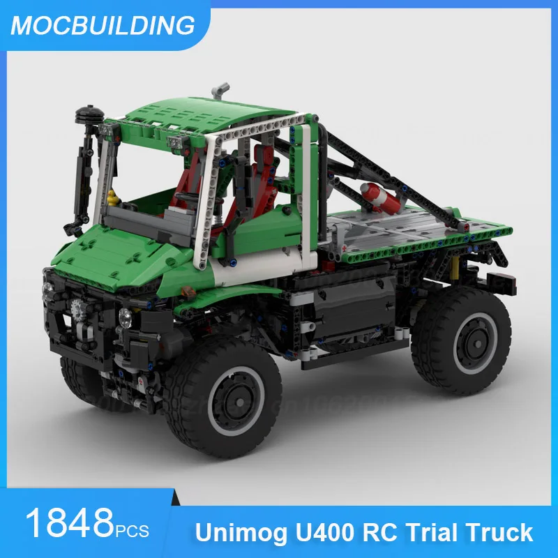 Unimog U400 RC Trial Truck Model MOC Building Blocks DIY Assemble Bricks Transportation Creative Collection Toys Gifts 1848PCS