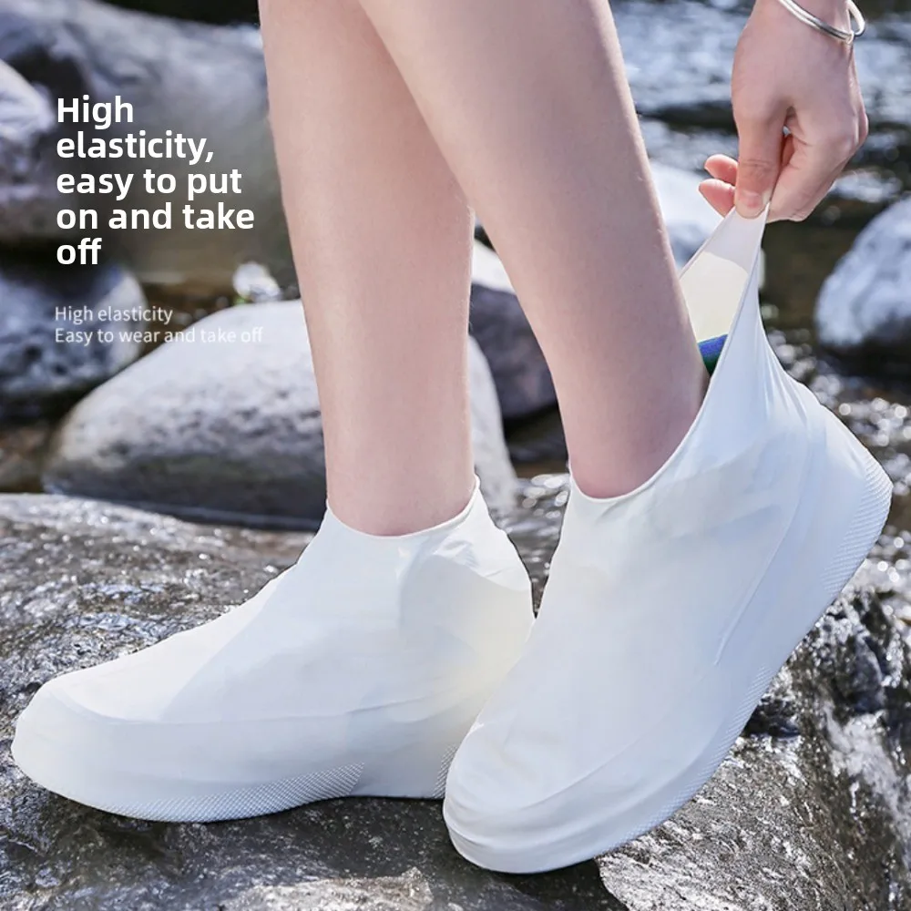 Outdoor Waterproof Shoe CoverCarry with You in Rainy Weather Waterproof Anti Slip Anti Snow Wear-resistant Adult LatexShoe Cover