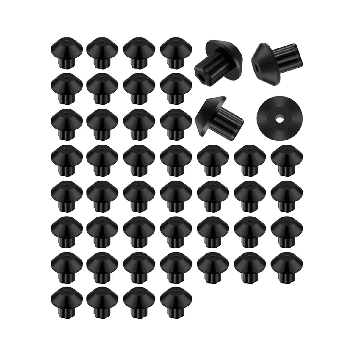 

48 Pcs Rubber Grate Feet Rubber Foot Replacements Compatible with GE WB2K101 Gas Range Burner Grate Replace WB02T10461