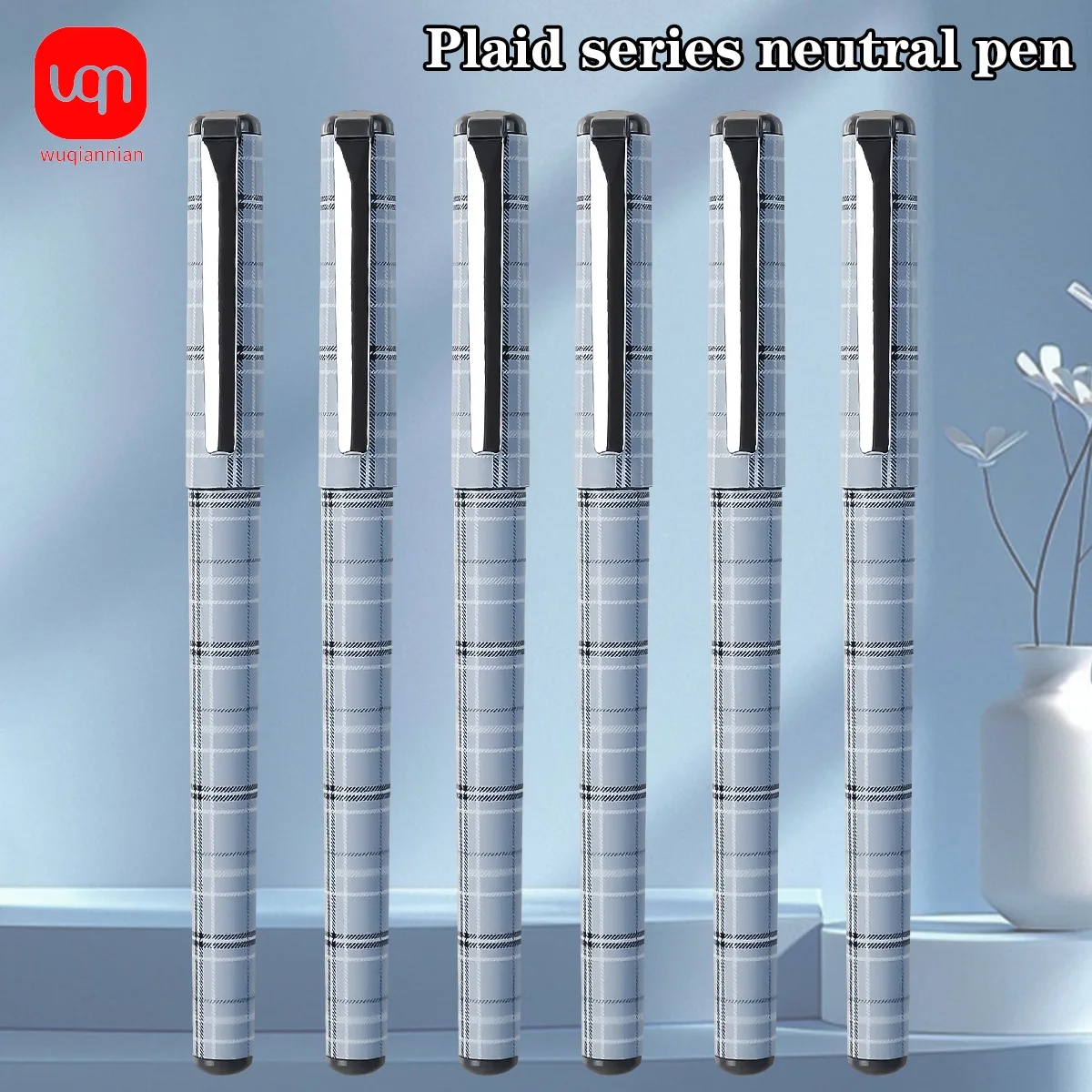 

WQN-3/6/12 шт. гелевая ручка в полоску, наконечник 0,5 мм для гладкого письма, высококачественные черные чернила, подходит для письма и офисных принадлежностей
