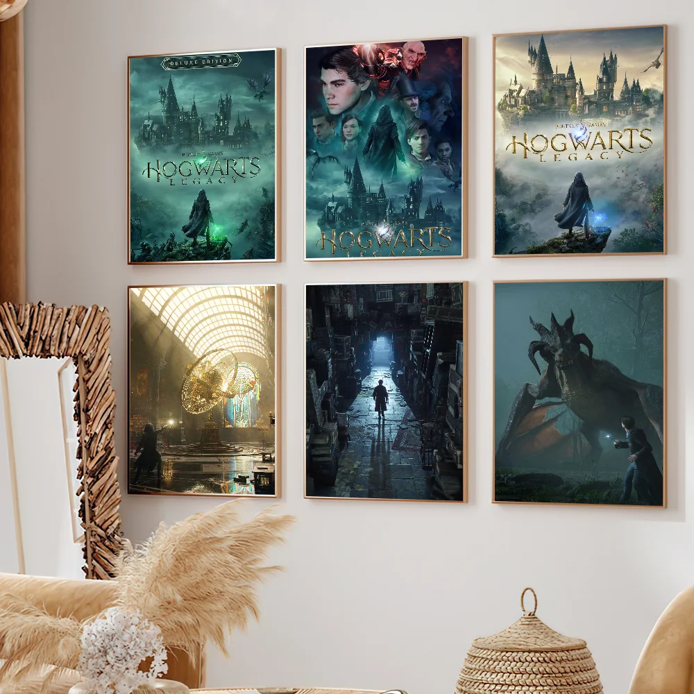 لعبة H-Hogwarts l-ليجاسي مغامرة ملصق يطبع الجدار ملصق الديكور اللوحة ذاتية اللصق غرفة نوم المعيشة مكتب غرفة المنزل