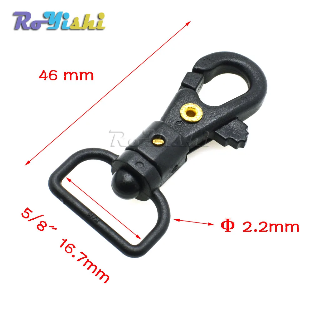 Plastic lobster clasp Plastic Swivel Snap Hooks for Bag Belts Straps Keychain Clasp Backpack Accessories