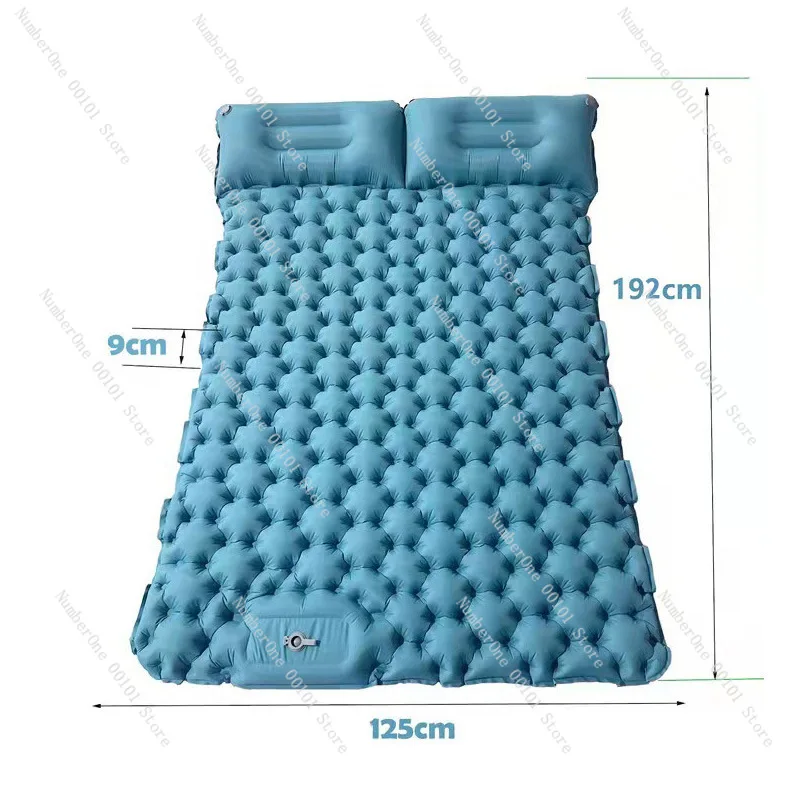 Outdoor inflatable pad, light to carry outdoor camping foot step moisture-proof double sleeping pad