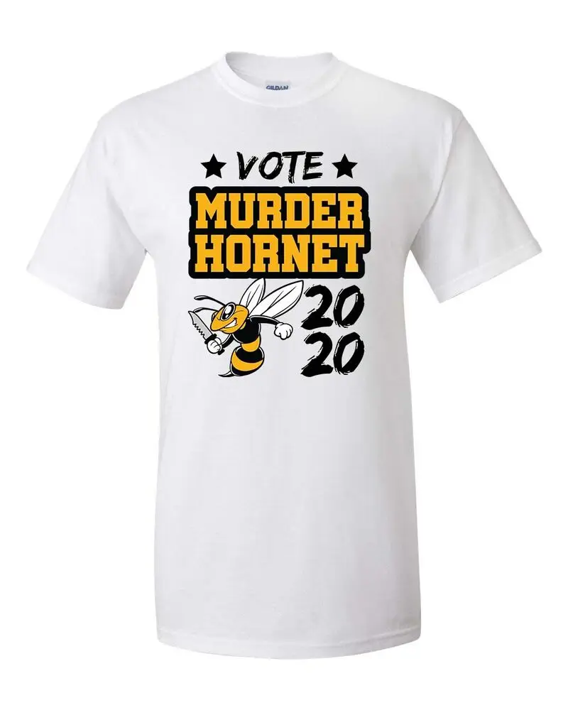 Funny Vote Murder Hornet 2020 Short Sleeve T-shirtUnisex T-shirts for Men Women Summer Tees Cotton Luxury brand vintage oversize