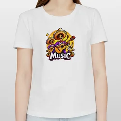 Camiseta con cuello redondo para mujer, Camisa de algodón puro, Media manga, estilo divertido, Fiesta, ropa de verano, Y2K AF