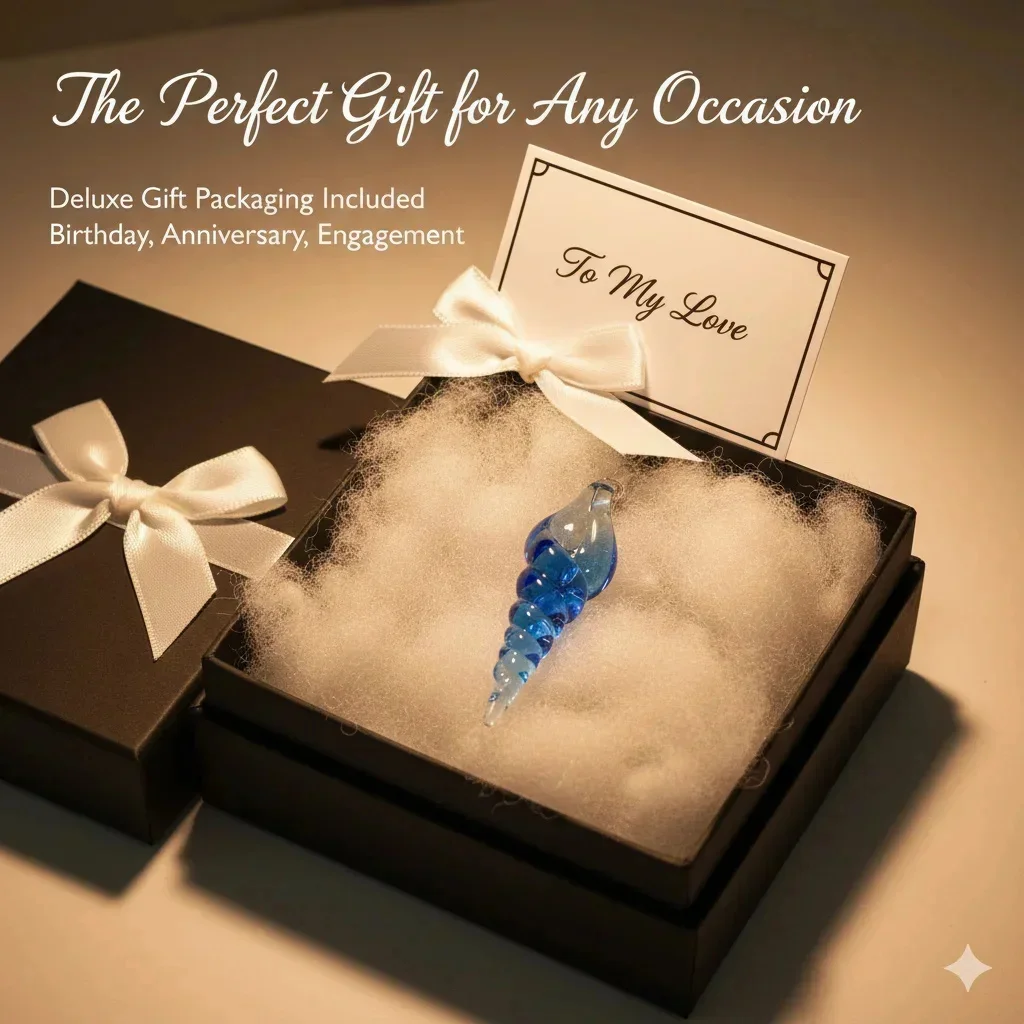 Official Stardew Valley Mermaid Necklace Blue Crystal Shell Cosplay Jewelry Gift view 6