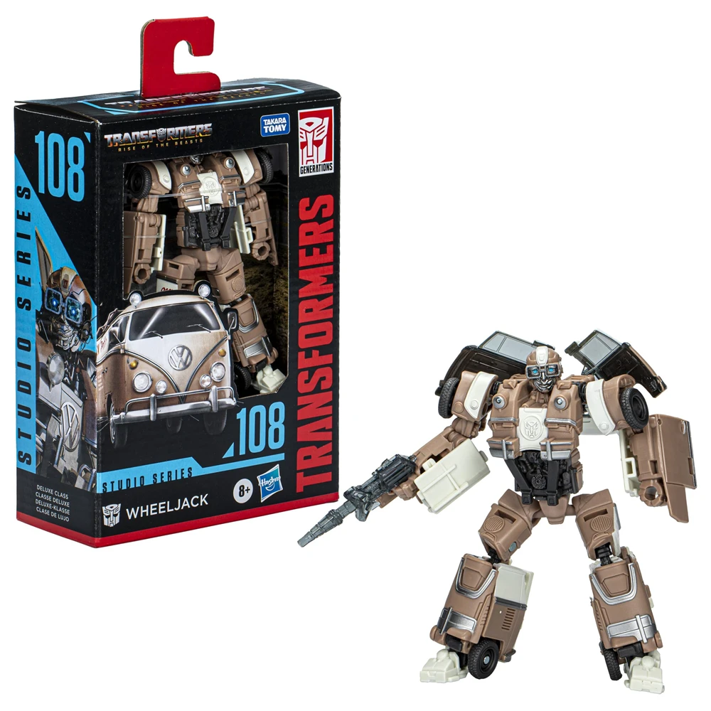 Takara tomy transformadores brinquedos série de estúdio luxo classe ascensão de animais 108 wheeljack 4.5-Polegada figura de ação presente ss108