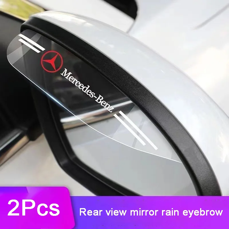 

Car Rearview Mirror Eyebrow Rainproof Cover For Mercedes Benz GLA CLA GLE C180 C200 C260 C300 W108 W124 W168 Auto Accessories