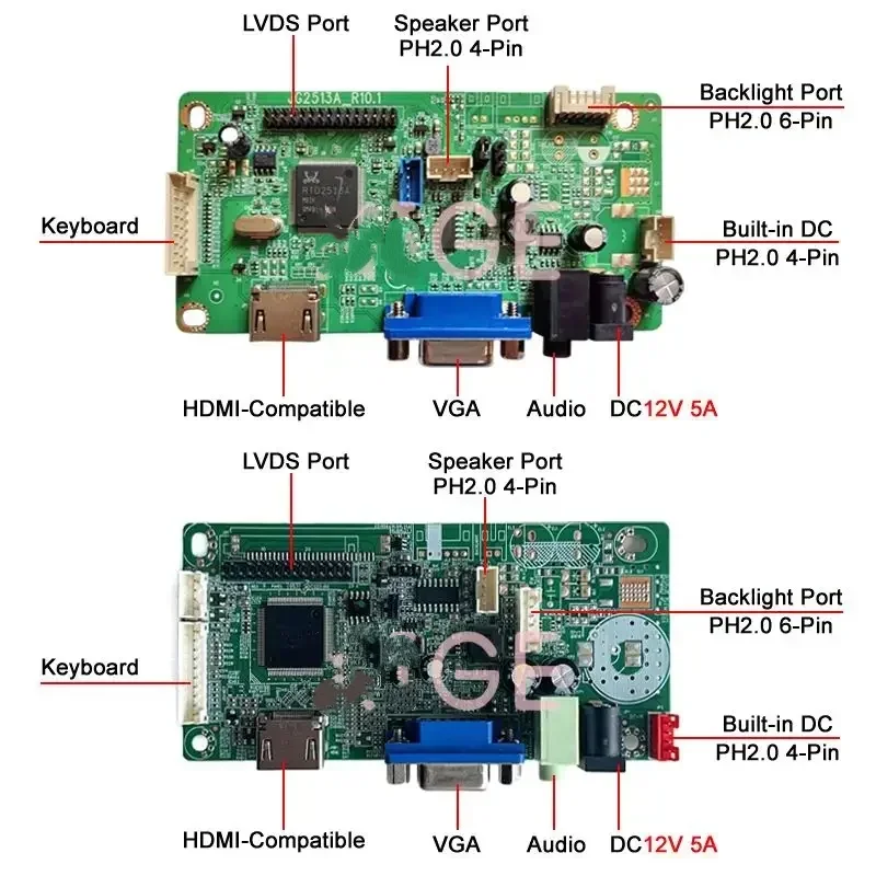 For LTM238HL02 LTM238HL06 LCD Monitor Controller Board Speaker Kit Compatible with HDMI VGA 30 Pin LVDS Matrix 1920*1080 23.8