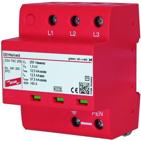 Free shipping German DEHN shield arrester 961145 surge protector DBM 1 440 FM first-class lightning protection spot