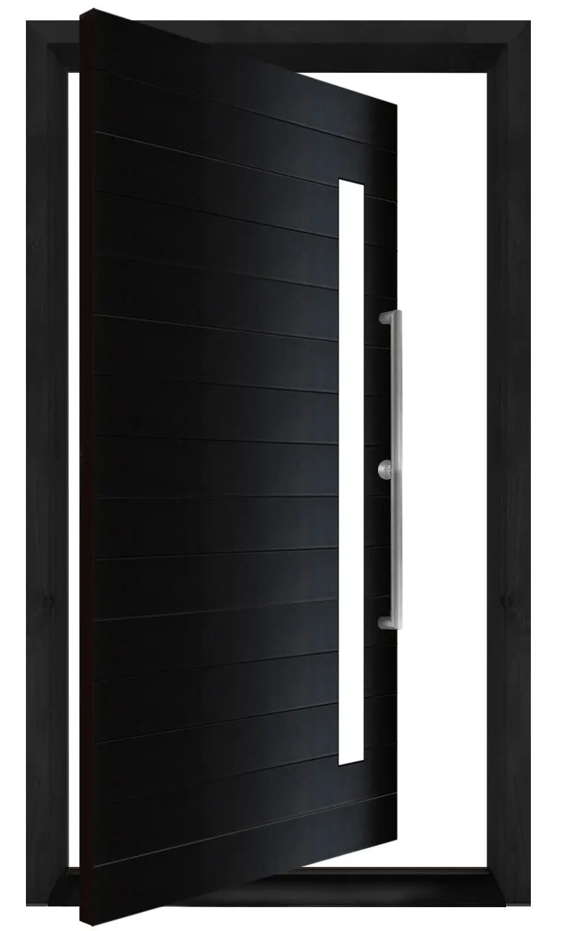 

Chinese Style Design Aluminum Material Entry Door Windproof Rainproof Revolving Doors Anti Theft Soundproofing Pivot Doors