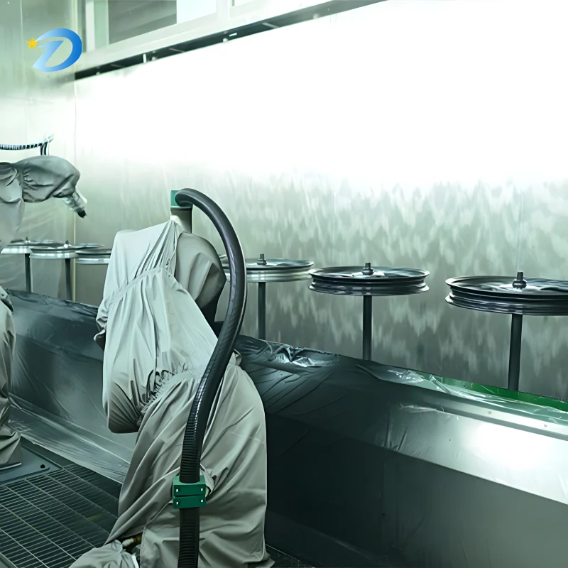 Factory Direct Sales Car Hub Surface Treatment Spraying Production Line Automatic Powder Painting