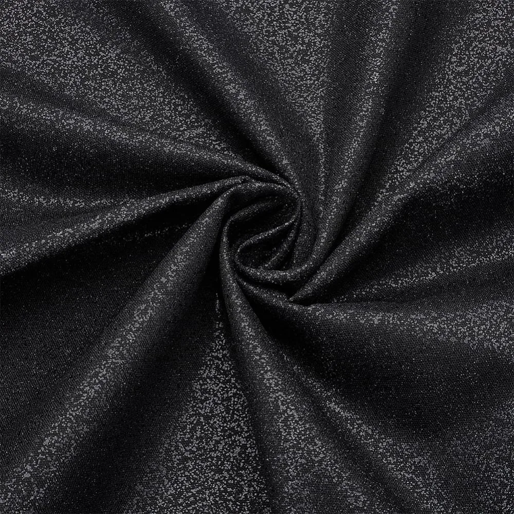 Tela de interfaz de algodón negro de 45,27x43,3 pulgadas, tela de forro de interfaz Fusible termoadhesiva para blusas, kit de fabricación de vestidos