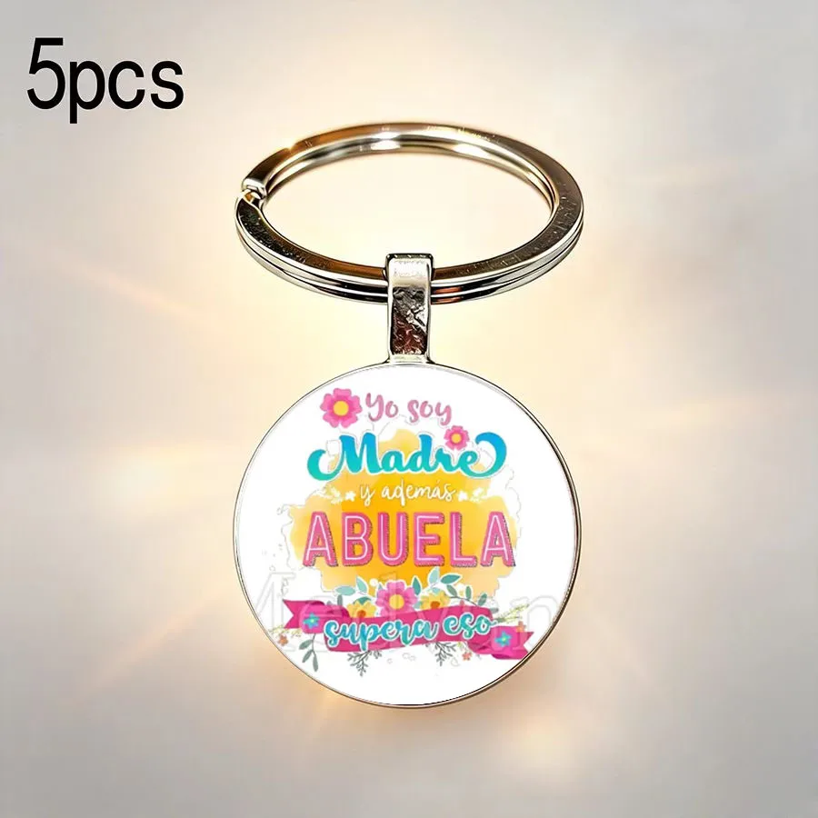 5 pièces de la série Wind, porte-clés pour les membres de la famille, cadeaux pour la fête des mères et des pères, porte-clés pour la maison