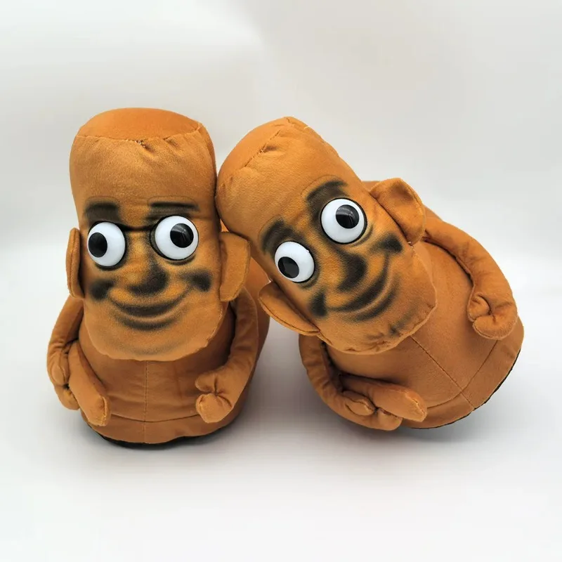 

2025 New Fashion Italian Brainrot Tung Tung Tung Sahur Plush Slippers Tungtung Sahur Tralalero Tralala Shark Soft Plush Shoes