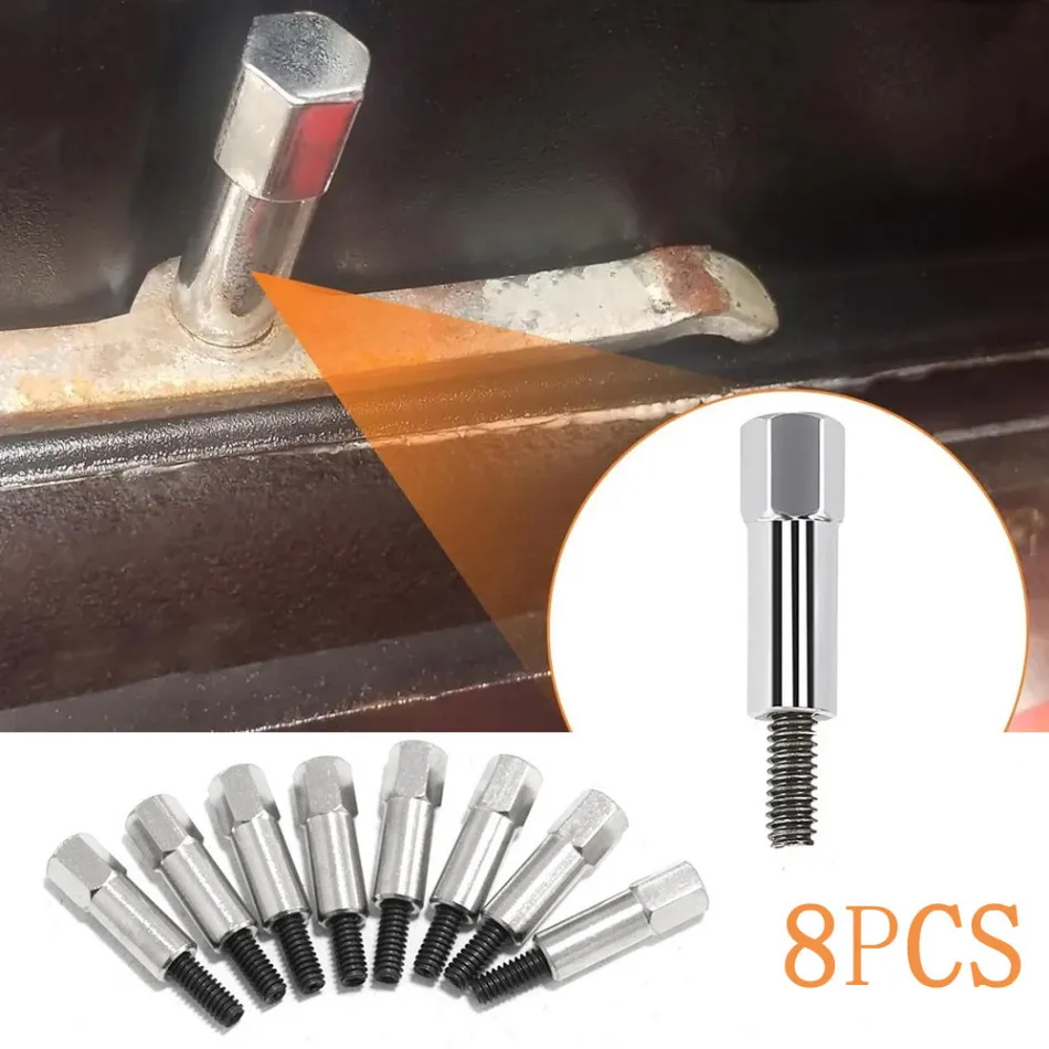 

8pcs/set Car Valve Cover Bolts Studs Accessories Chrome Valve Cover Bolt Set Small Block for CHEVY 283 305 327 350 383 SBC STUD