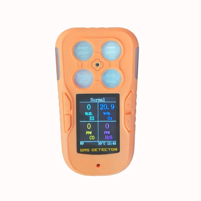 Reliable Pumping Portable Color 4 In1 Multi Gas Detector CO/SO2/CO2/CL2 Gas Leak DetectorCO2 Sensor Modules Vibration Alarm