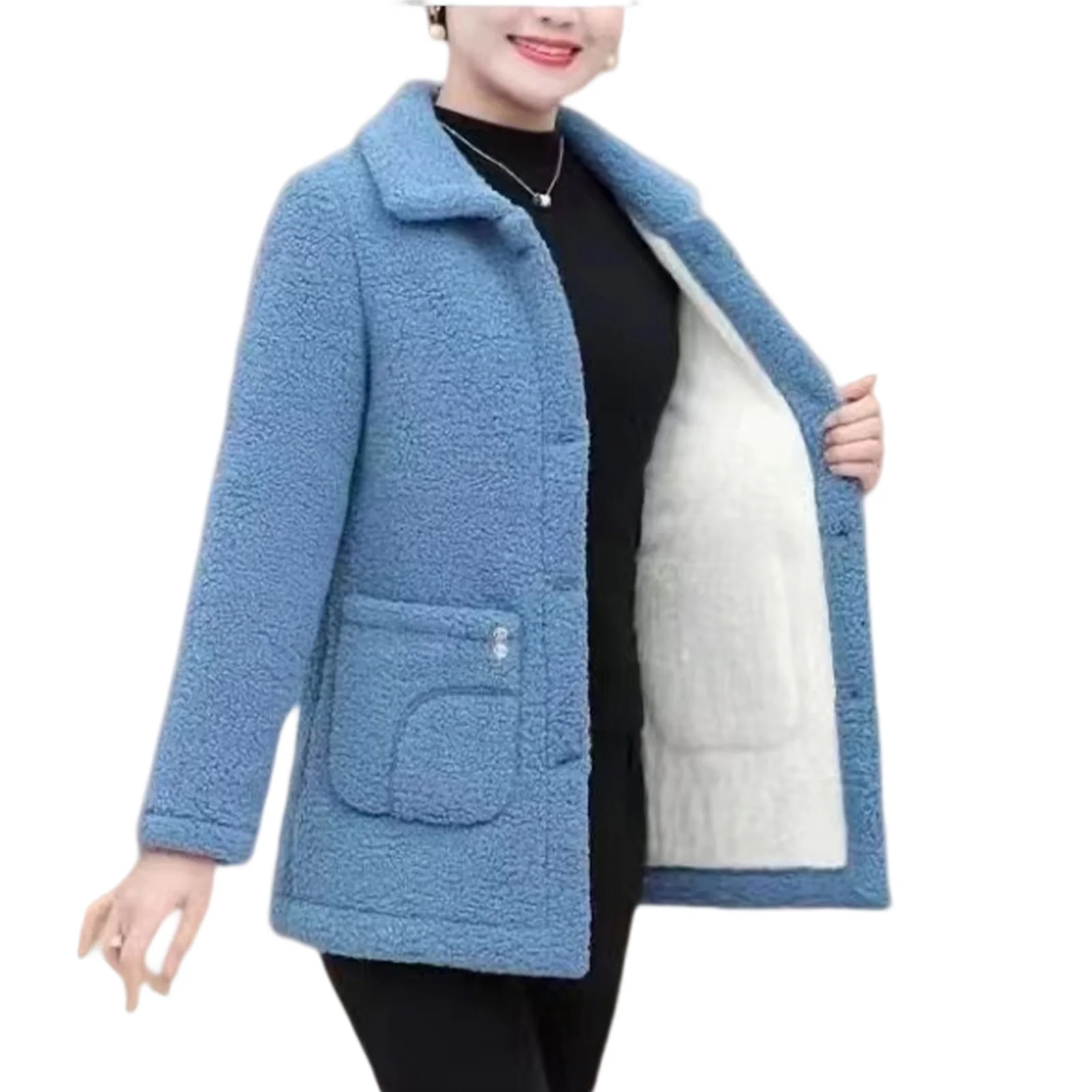 Woman Vintage Leisure Cardigan Winter Skin-friendly Cardigan for Friends Gathering Wear