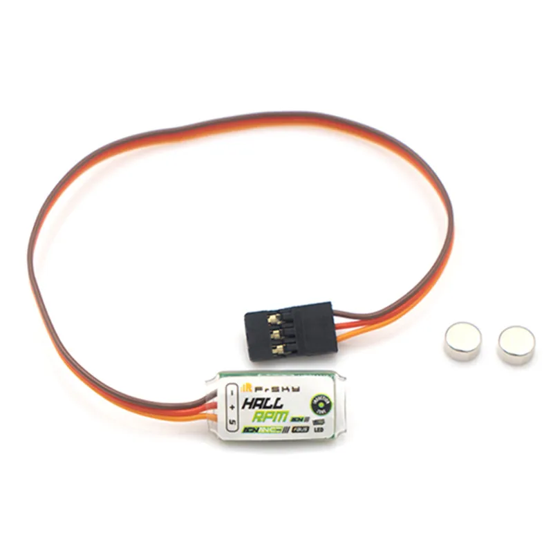 FrSky Hall RPM ADV Sensor 3.7V-8.4V Telemetry Module with Hall Effect & Magnet Supports FBUS/S.Port RPM Measurement 400-60000RPM