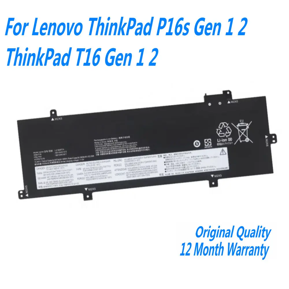 New L21M4P74 L21M4P73 L21L4P72 L21D4P72 Laptop Battery For Lenovo ThinkPad P16s Gen 1 2 ThinkPad T16 Gen 1 2 SB10W51969