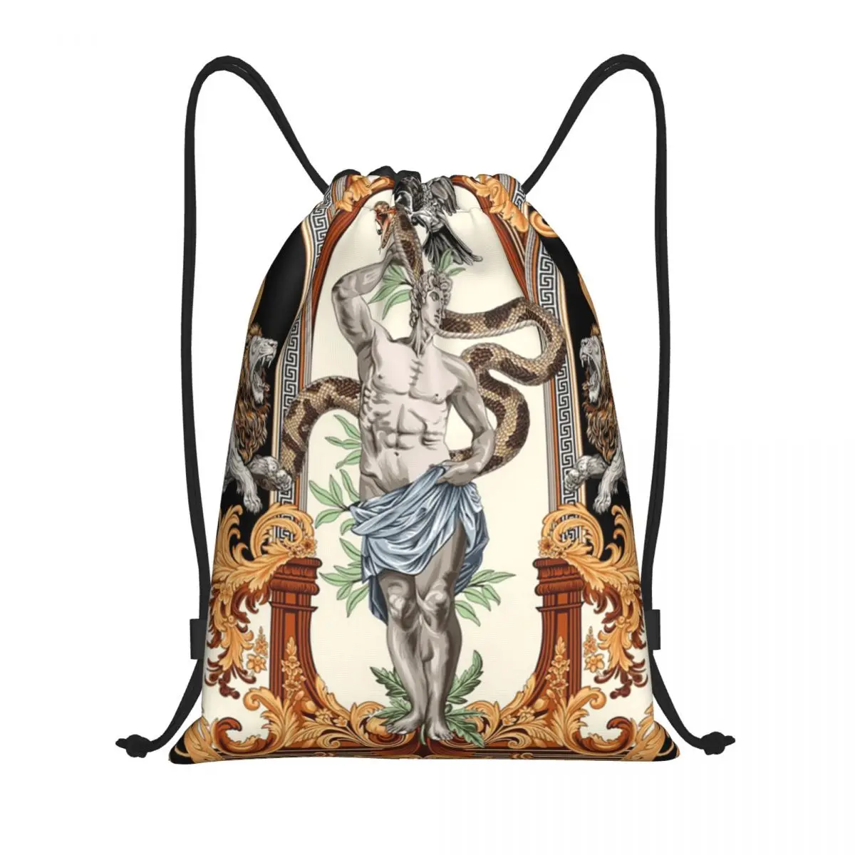 

Рюкзаки с изображением Аполлона из древнегреческой мифологии, портативные сумки на шнурке, сумки для мелочей, сумки для книг, сумки для путешествий и студентов