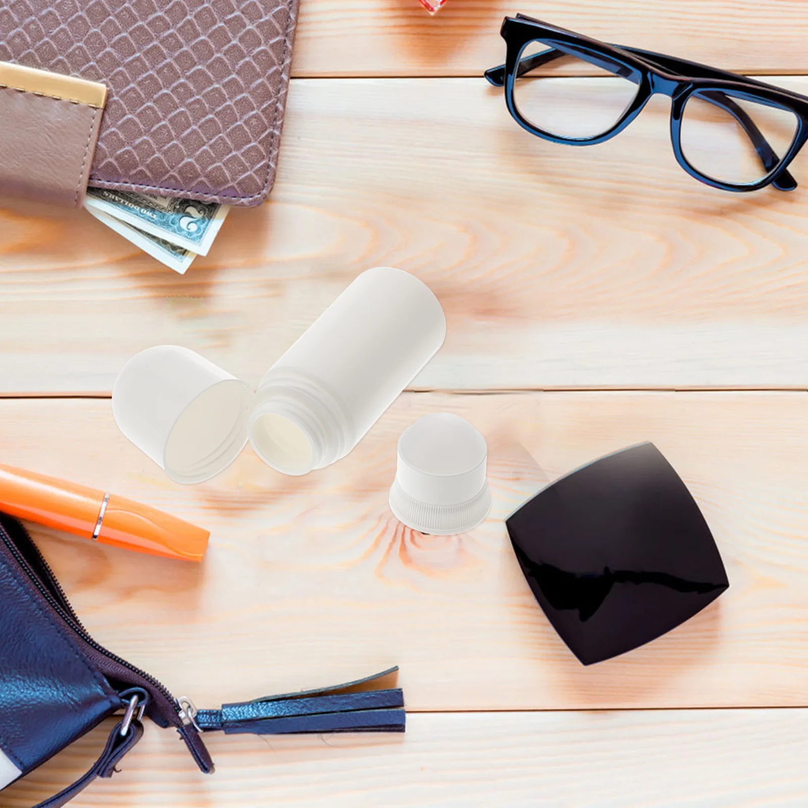 ขวดโรลออนพลาสติก 10 ชิ้น ขนาด 50 มล. ขวดเปล่าแบบเติมได้ ป้องกันการรั่วซึม สำหรับน้ำมันหอมระเหยและน้ำหอม