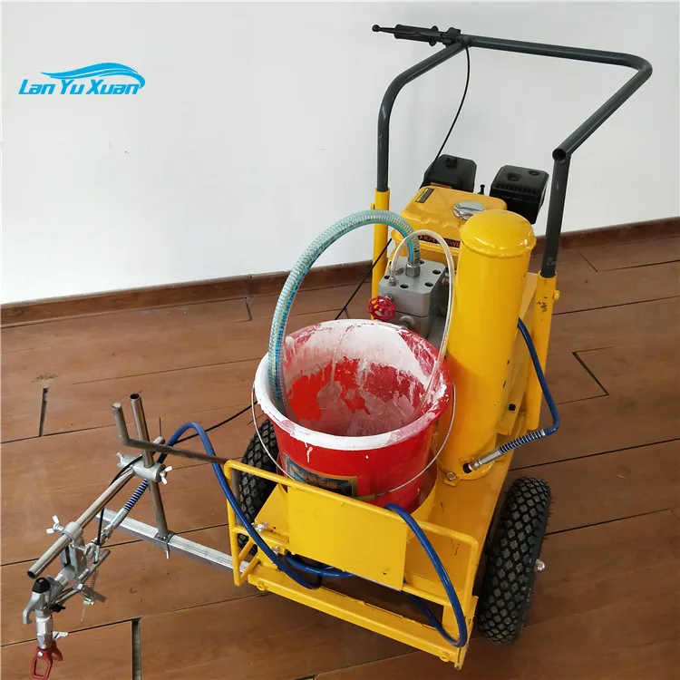 Cold Spray Gasolina Marcação Máquina com Hopper, Road Line