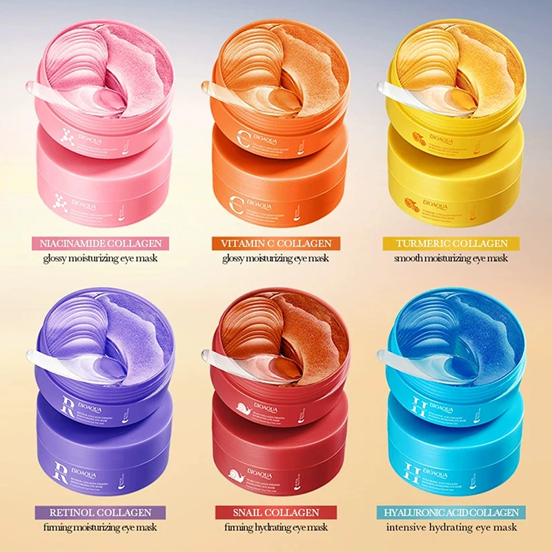BIOAQUA Crystal Collagen Eye Mask 80pcs Anti-Dark Circles, Wrinkles & Hydrating Anti-Aging & Firming Patches