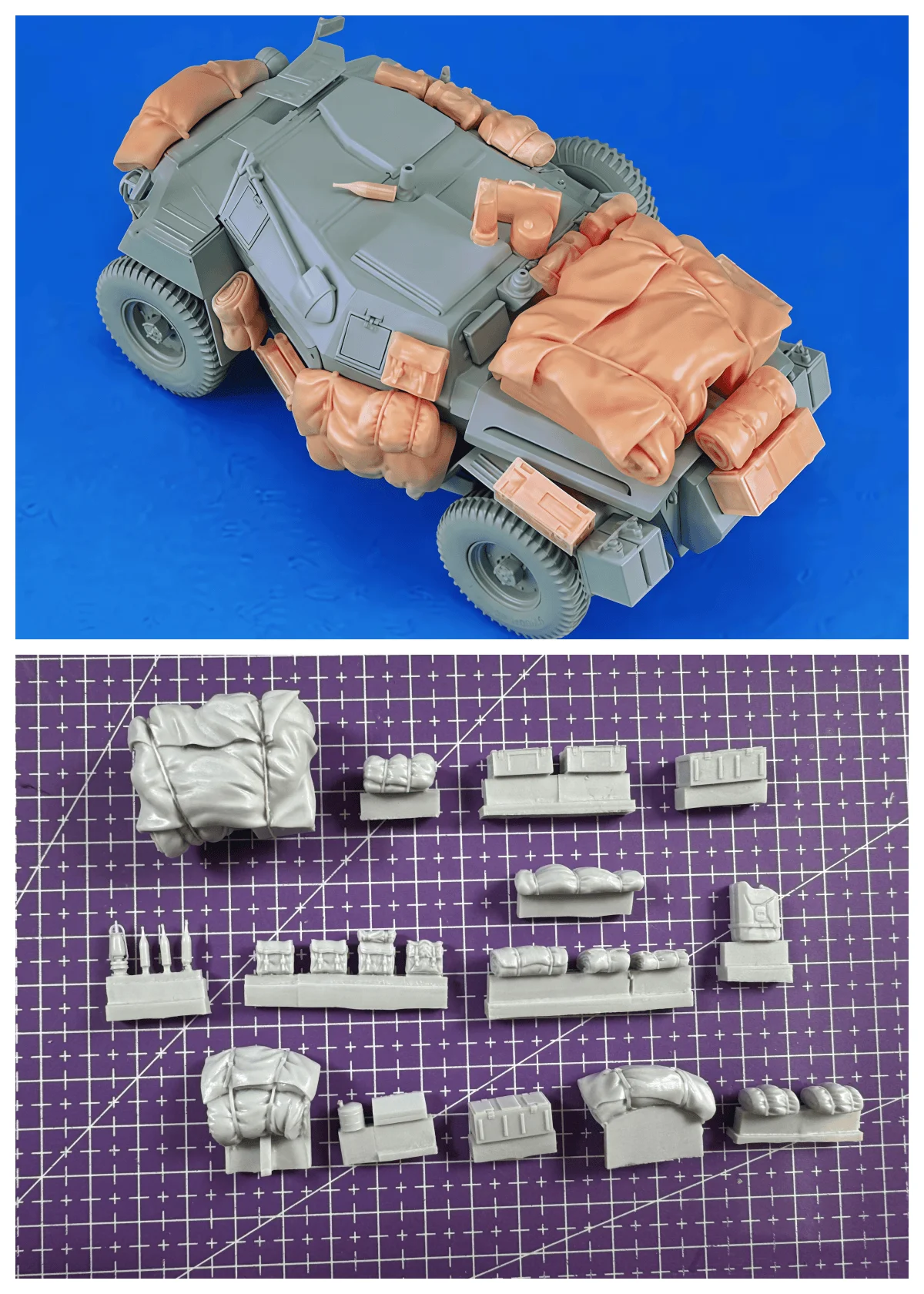 

1/35 Cast Resin Model Assembly Kit, GK, Scout Car Stack, Unpainted Need to be assembled