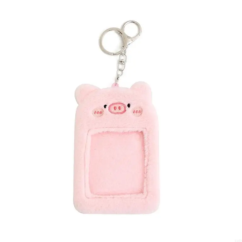 

340D Bear Plush Photocard Holder Credit Card Keychains Bus Cards Photo