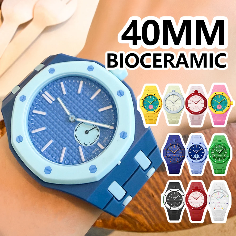 Bioceramic Bracelet Royal Pop Strap for swatch ,ceramic belt case,40mm Sport Wristband adapter