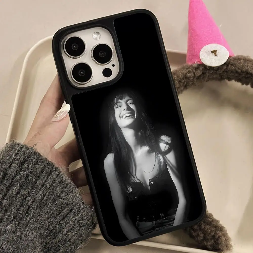 

Anne Hathaway Matte Surface Mobile Phone Case for iPhone 17 16 15 14 13 12 11 Air Pro Max Plus Colorful Cover
