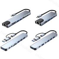 5/7/8 in 1 USB C HUB Type C Splitter Thunderbolt 3 Docking Station Laptop Adapter With For Macbook Air M2 iPad Pro 2022