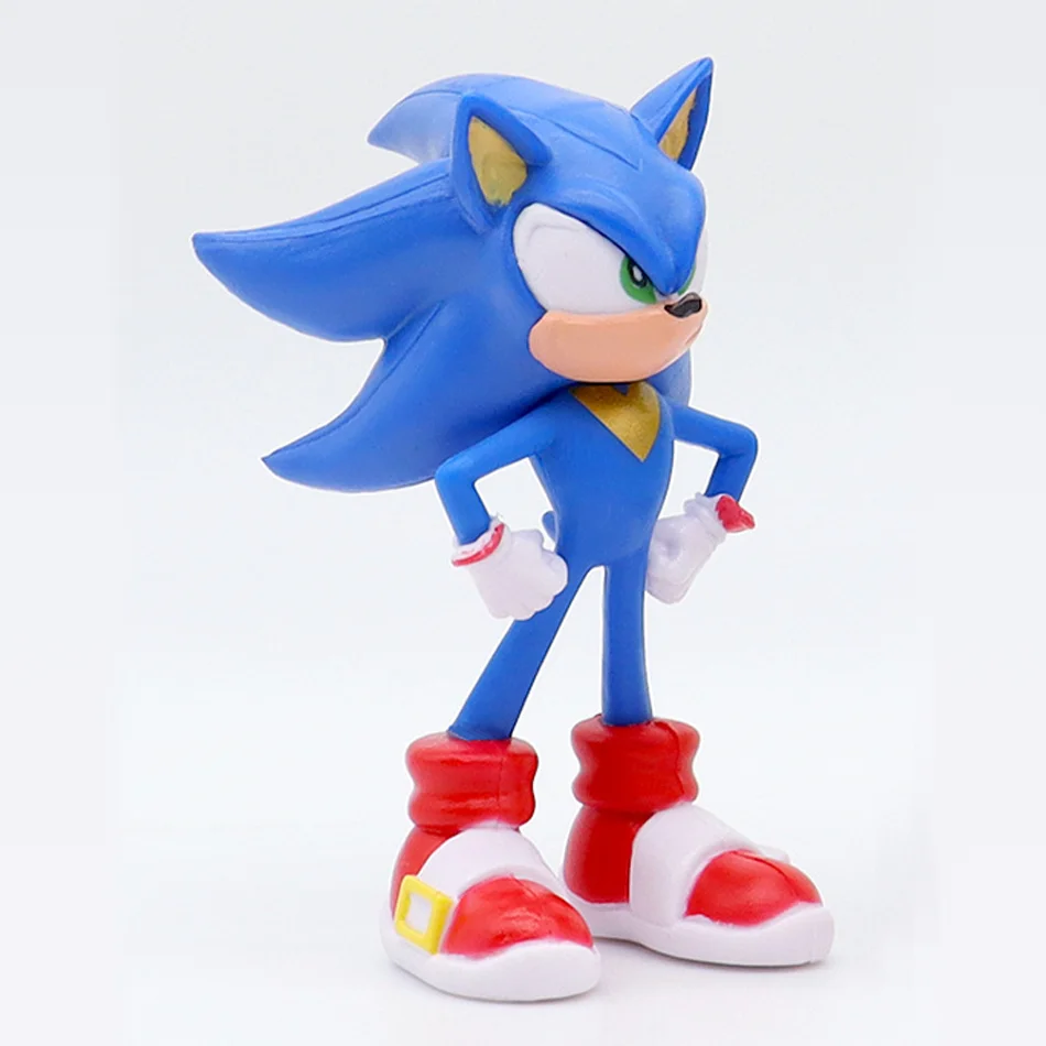 8 Style Hot Selling Sonics Film and Television PVC Character Toy Hedgehog Shadow Tail Figure Model Dolls Children Animal Toys