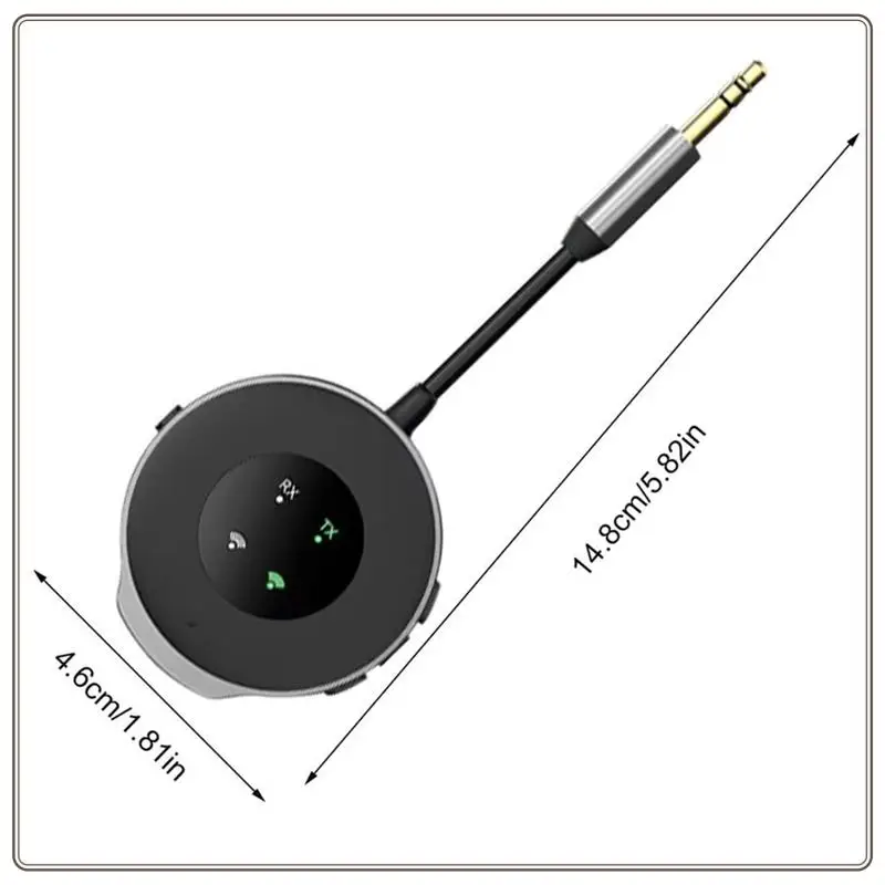 Автомобильный беспроводной FM-передатчик, беспроводной аудиовызов 2 в 1, встроенный микрофон, аудиоплеер, радиоадаптер Bluetooth 5,3-ABDQ