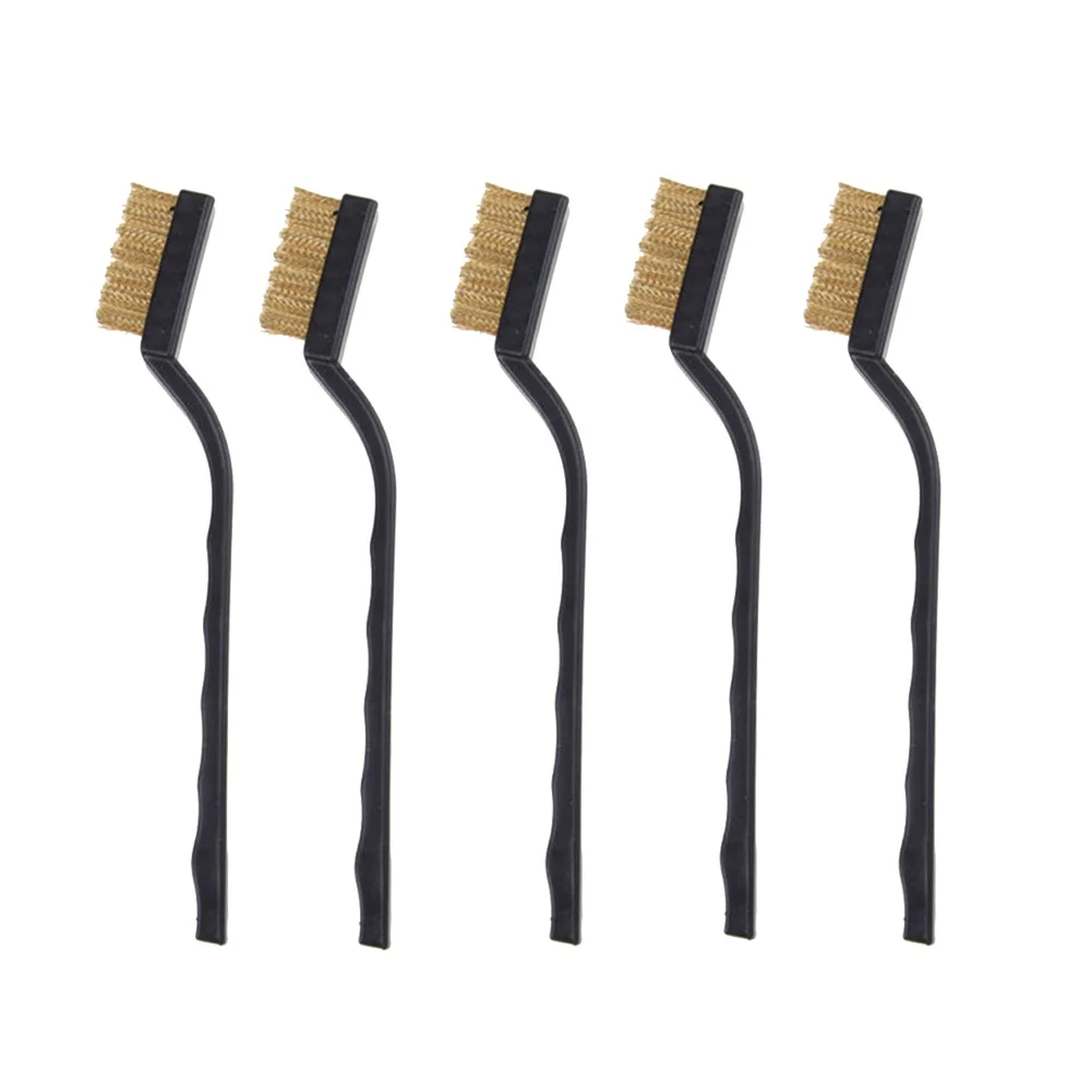 

5pcs Wire Brush Set Brass Brushes Cleaning Polishing Metal Brushes Rust Metal Remover Rust Brushes Cleaning Brass Polishing Tool