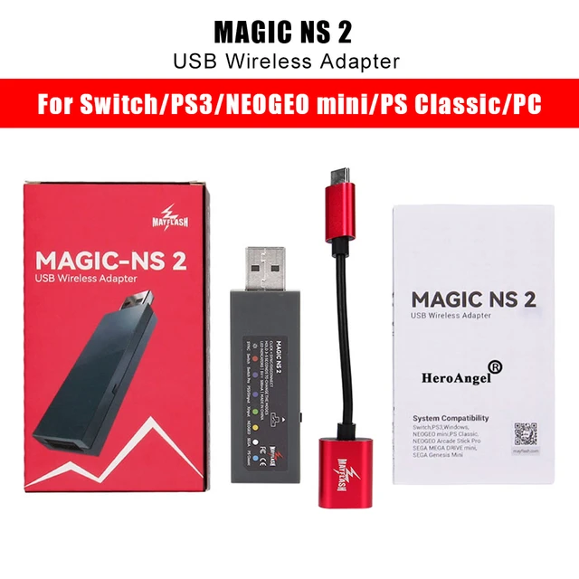 PS4ためPS5ためmayflashマジックns 2  xboxシリーズx/sワイヤレスコントローラusbアダプタにnintendスイッチ/ラズベリーパイ - AliExpress