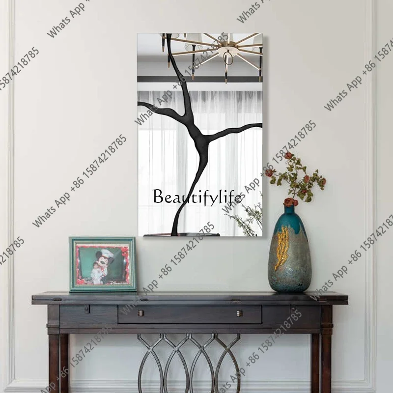 

Z Modern Art Decorative Mirror Living Room Background Wall Wall Hanging Mirror Dining Room Wall Decoration X