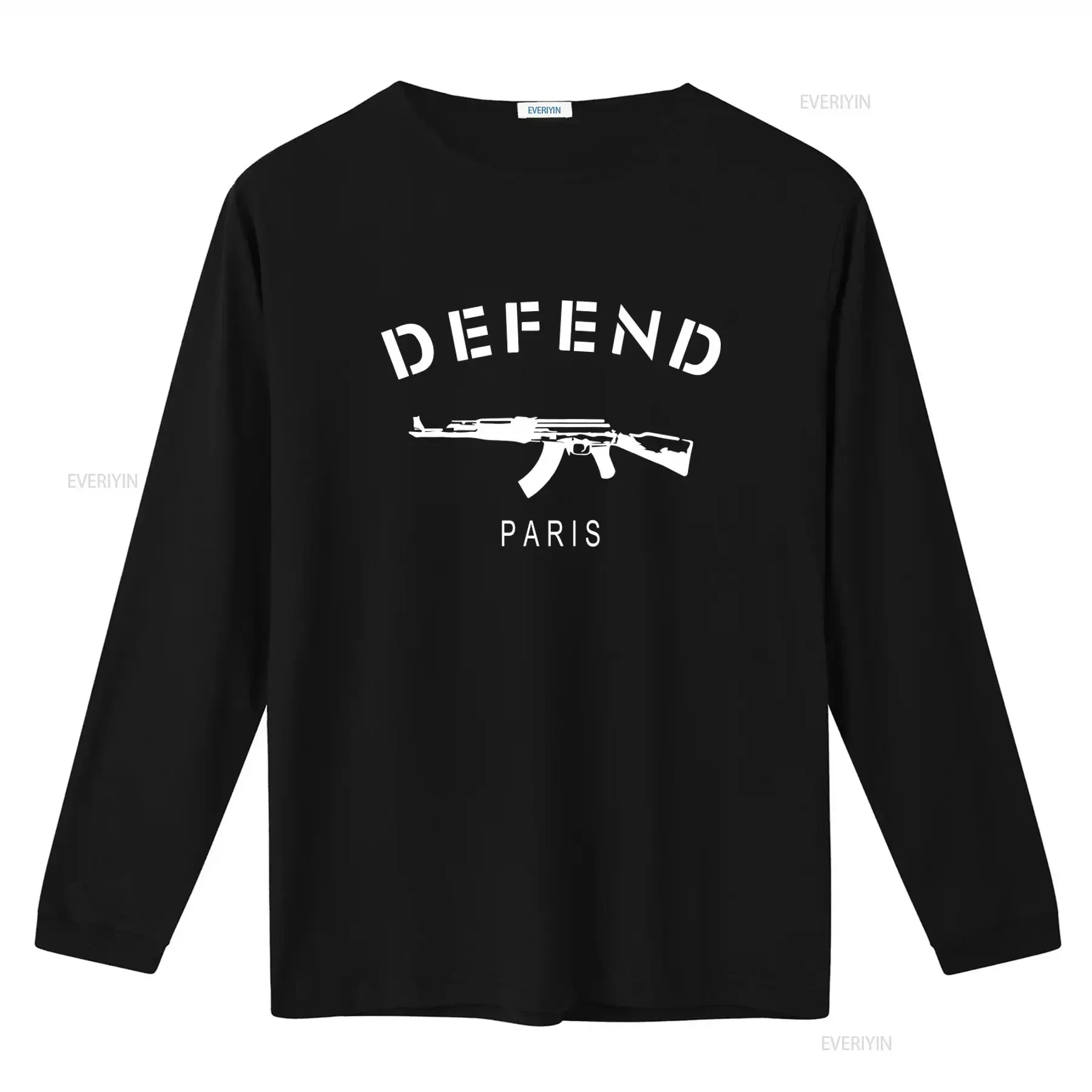 Defend Paris 3D Print Ak47 T Shirt Stylish and Bold Design for American Buyers vintage Washed Versatile Comfortable graphic