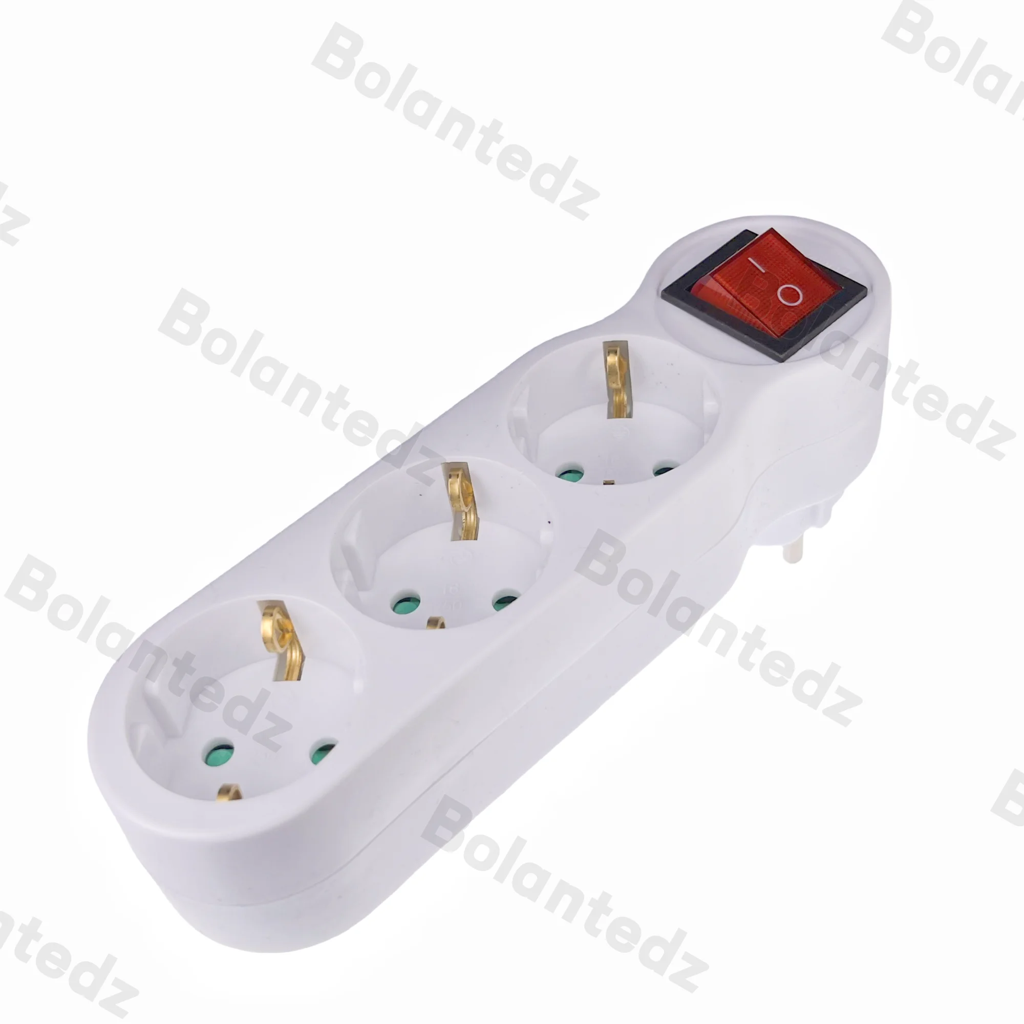 Drop Ship&Wholesale 16A European Type Conversion Plug 1 TO 3 Way EU Standard Power Adapter Socket Mar28
