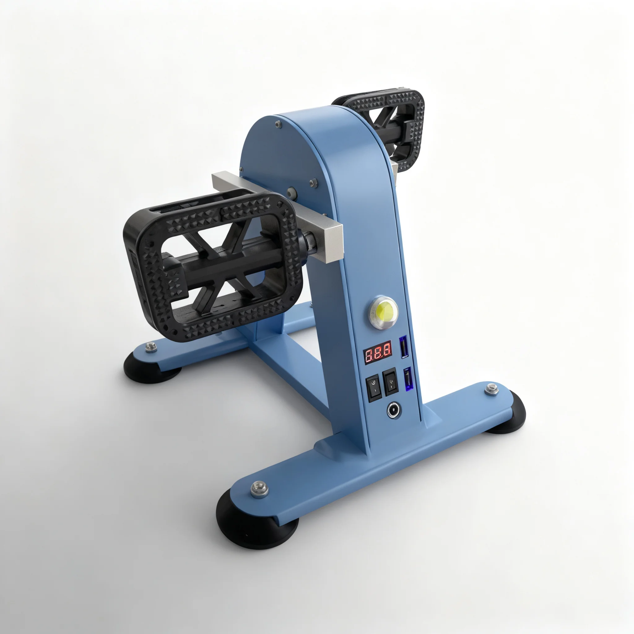Portable generator 100W, pedal and hand cranked fitness bike charger, USB and DC 1-35V adjustable output