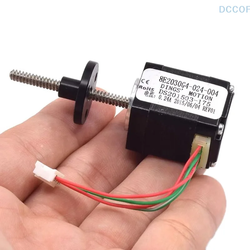 1PC T-shaped Screw Stepper Motor Mini 20mm 2-phase 4-wire Stepping Motor Reciprocating Linear Motor For 3D Printer Robot