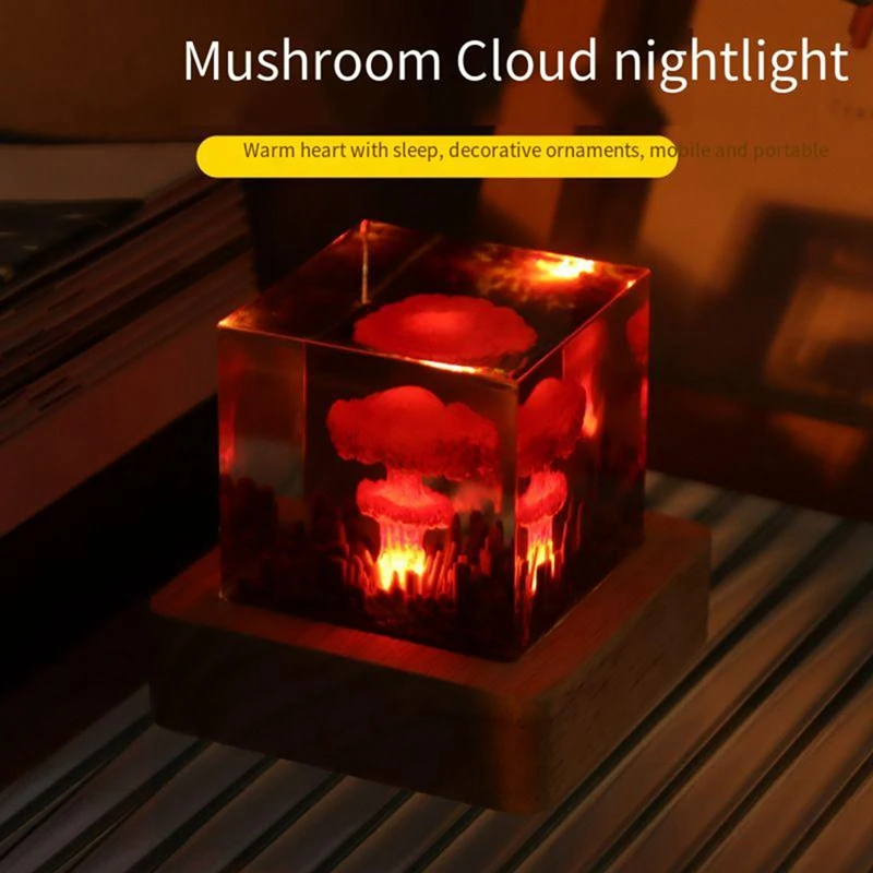

Mushroom Cloud Nuclear Explosion Lamp,Atomic Bomb Model Atmosphere Lamp Decoration Creative Gifts For Kids