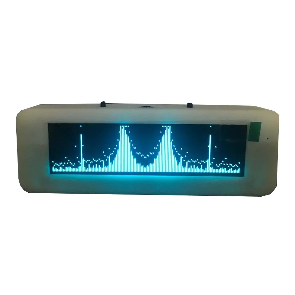 Nvarcher 3.12นิ้ว OLED Music Spectrum จอแสดงผล Car Control VU Meter ไมโครโฟน8 Effects ครั้ง