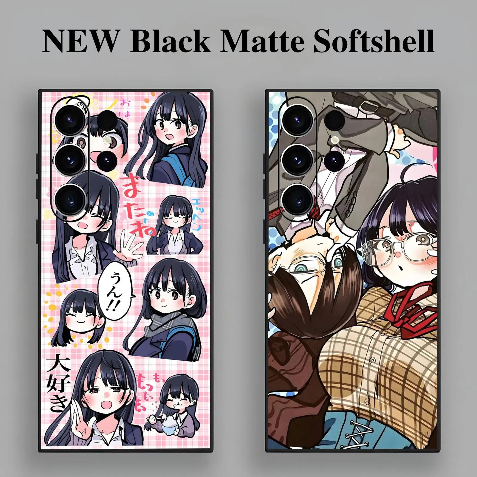 Phone Case For Samsung S26 S25 S24 S23 S22 S21 S20 Ultra Note20 Anti-Drop Soft Black Case anime The Dangers in My Heart
