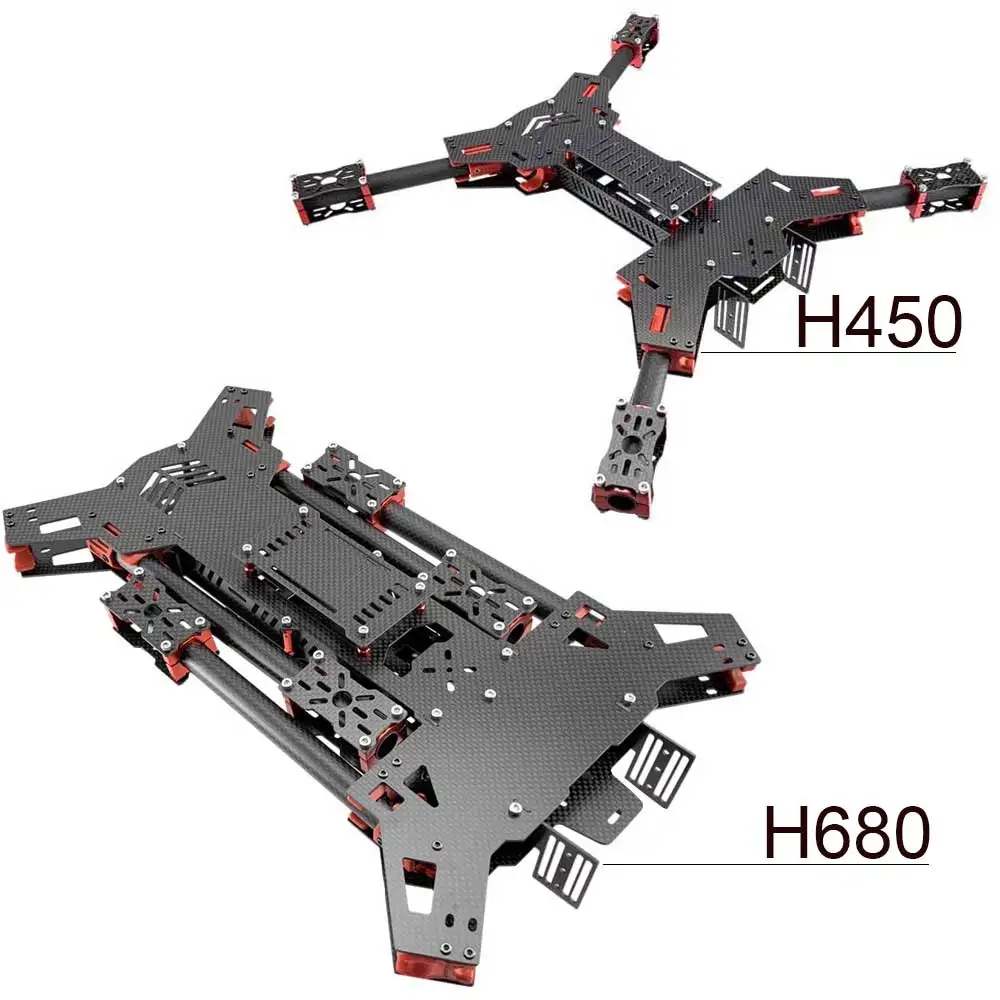 H450 / H680 Carbon Fiber Folding FPV Alien Quadcopter Aircraft H4 Frame Kit