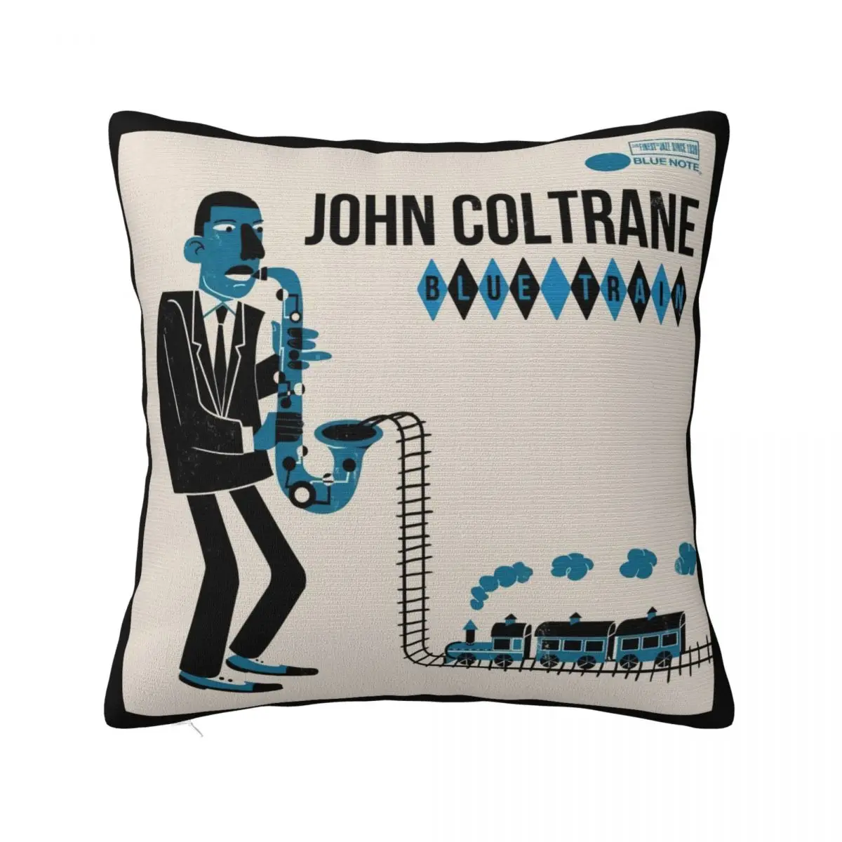 Jazz Coltrane ' Blue Train Swea Blue Train Train Jazz Sax Saxophone Music Jazz Ou Pillow Case