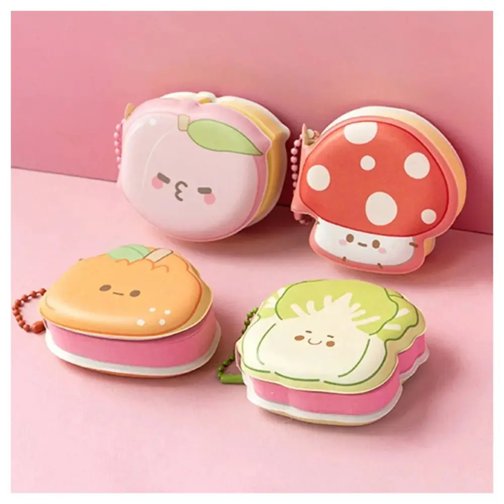 1 قطعة لطيف الكرتون دفتر مخطط صغير مفتاح سلسلة Kawaii مذكرات المفكرة المحمولة لزجة ملاحظة #4