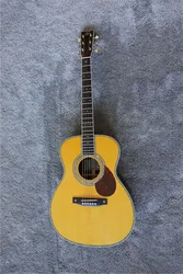 Aaa All Solid European spruce Rosewood Acoustic Guitar, OM42 45, Handmade, Full Solid OM, Can Ship from US